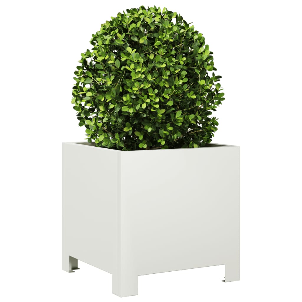Vidaxl Planning Box 30x30x30 cm de acero blanco