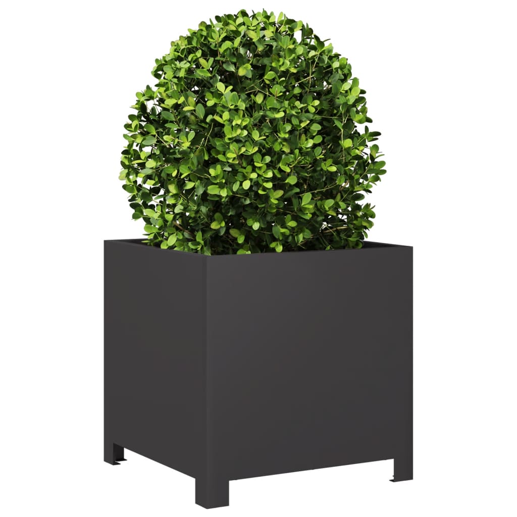 Vidaxl Planning Box 40x40x40 cm de acero negro