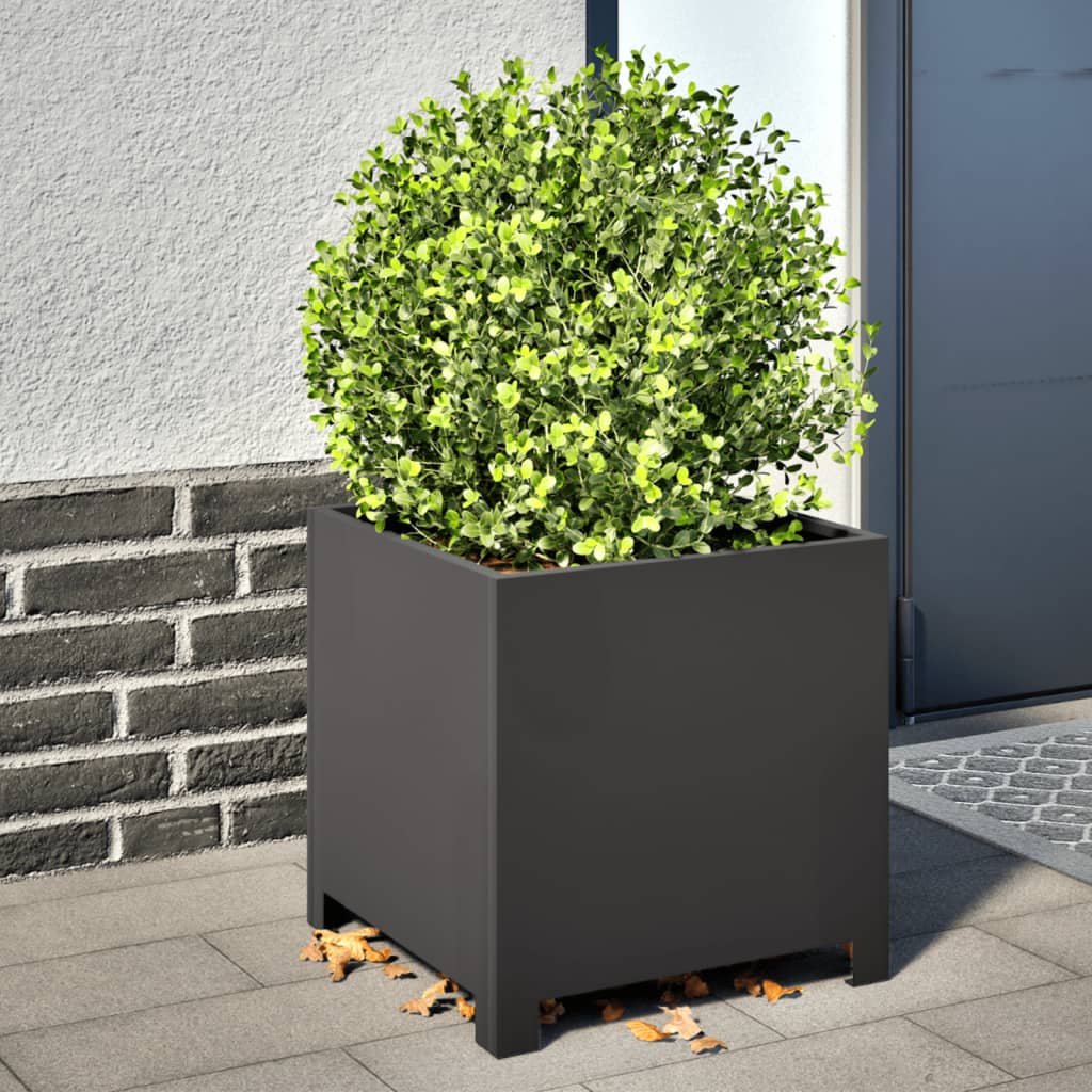 Vidaxl Planning Box 40x40x40 cm de acero negro