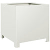 Vidaxl Planning Box 40x40x40 cm de acero blanco