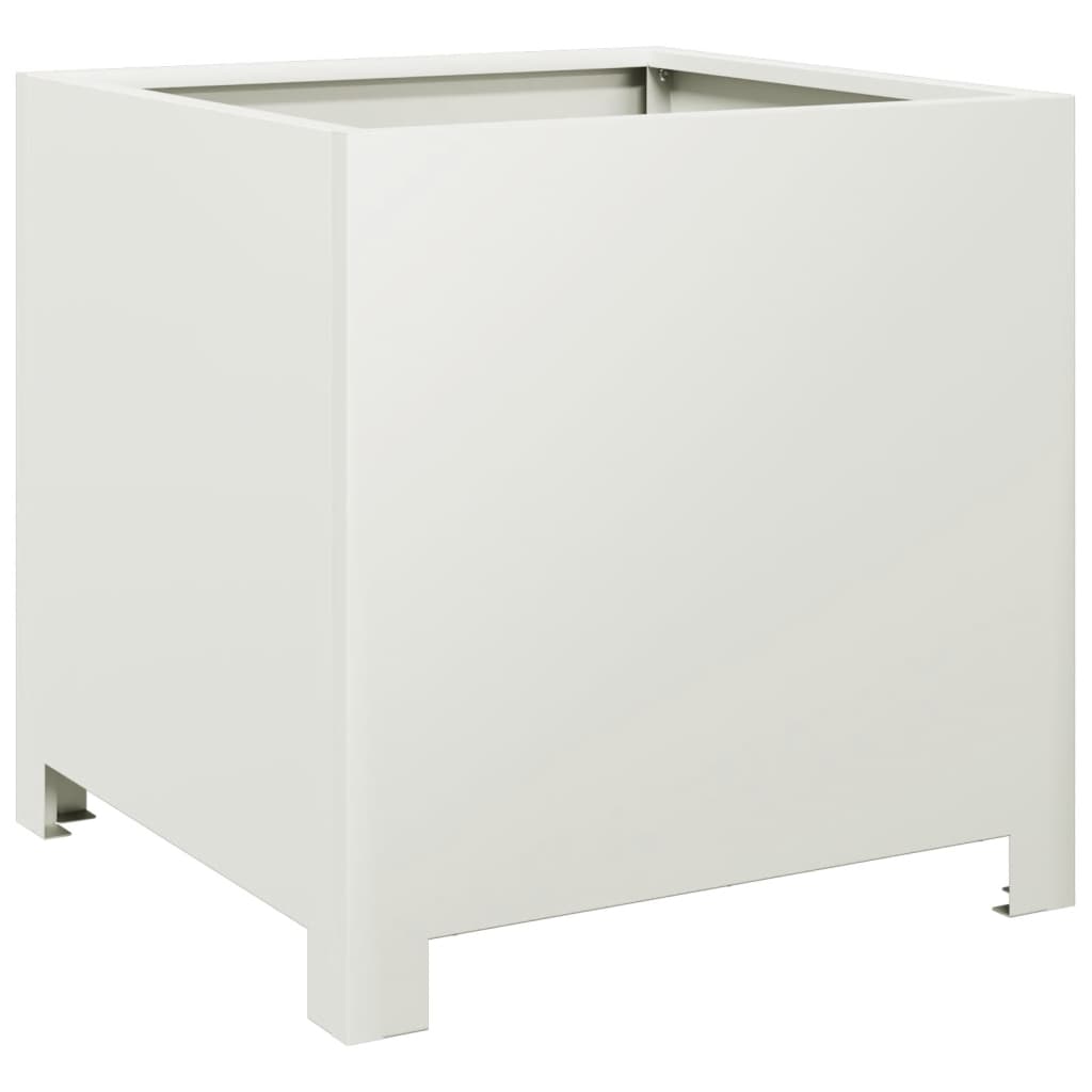 Vidaxl Planning Box 40x40x40 cm de acero blanco