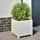 Vidaxl Planning Box 40x40x40 cm de acero blanco