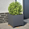 Vidaxl Planning Box 40x40x40 cm de acero antracita