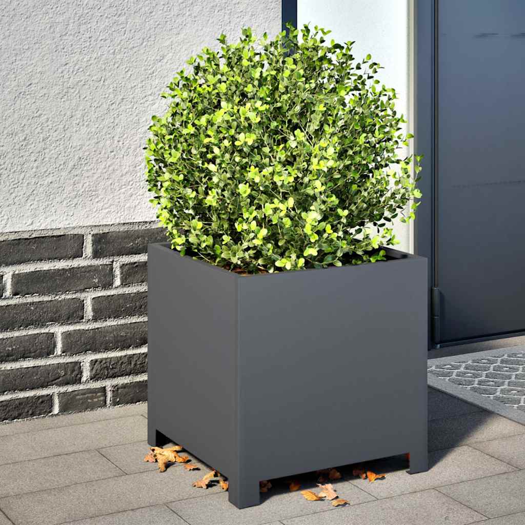 Vidaxl Planning Box 40x40x40 cm de acero antracita