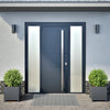 Vidaxl fioriere 2 ST 40x40x40 cm in acciaio antracite