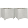 Vidaxl fioriere 2 ST 40x40x40 cm in acciaio inossidabile