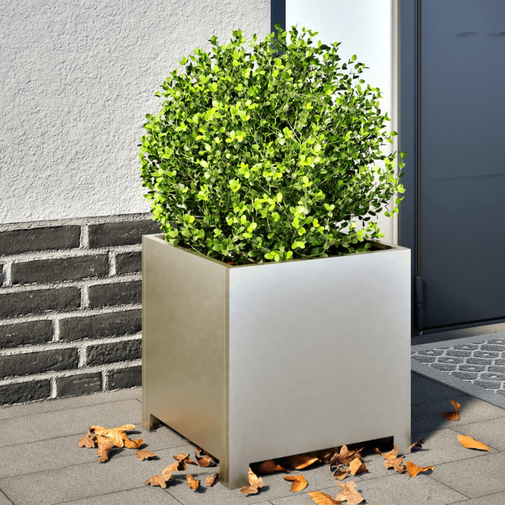 Vidaxl fioriere 2 ST 40x40x40 cm in acciaio inossidabile