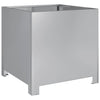 Banco de plantas Vidaxl 40x40x40 cm de acero galvanizado