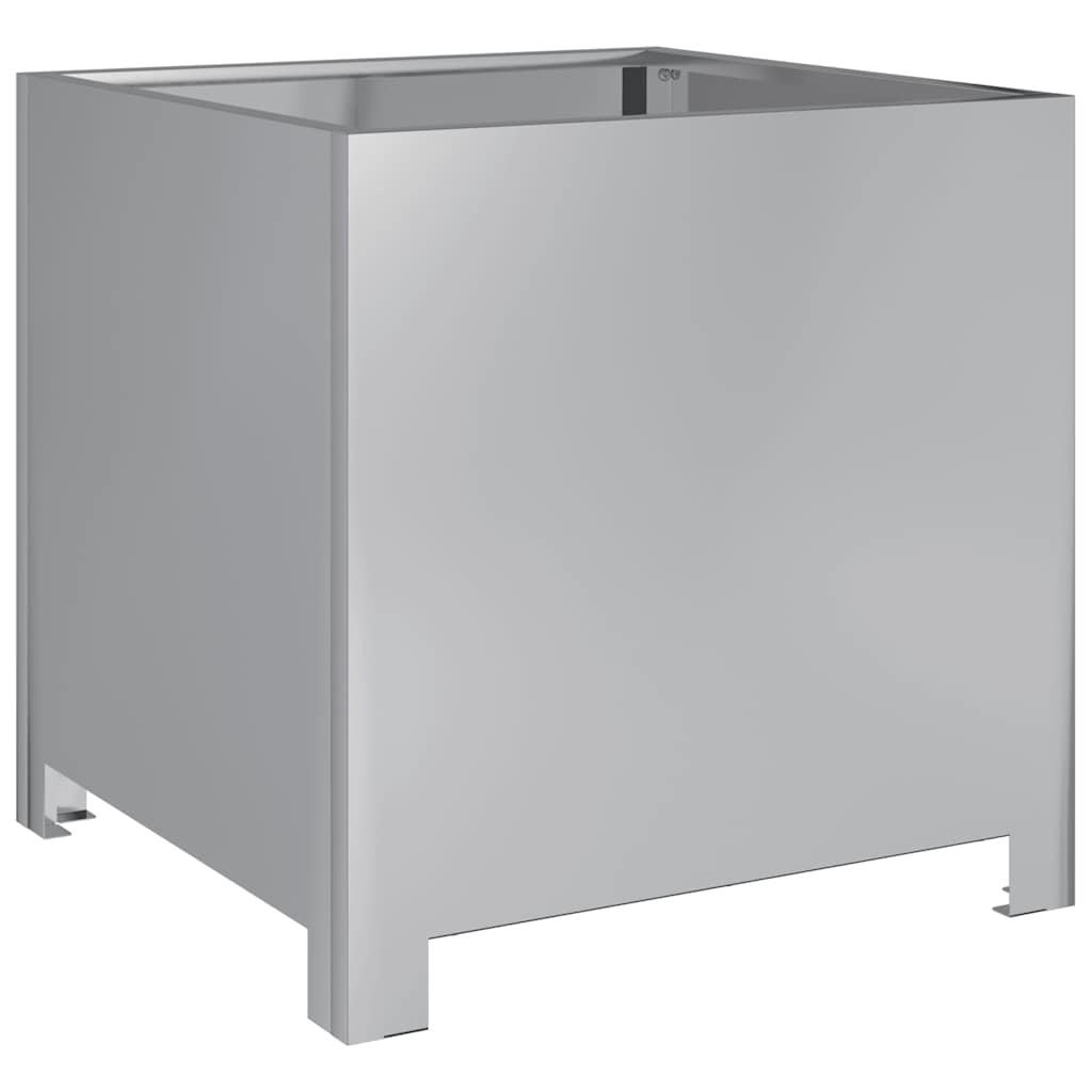 Banco de plantas Vidaxl 40x40x40 cm de acero galvanizado