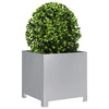 Banco de plantas Vidaxl 40x40x40 cm de acero galvanizado