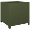 Vidaxl Planning Box da 50x50x50 cm in acciaio verde oliva