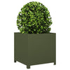 Vidaxl Planning Box da 50x50x50 cm in acciaio verde oliva