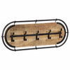Vidaxl Wall Coat Rack con 5 ganchos Mangowood sólido
