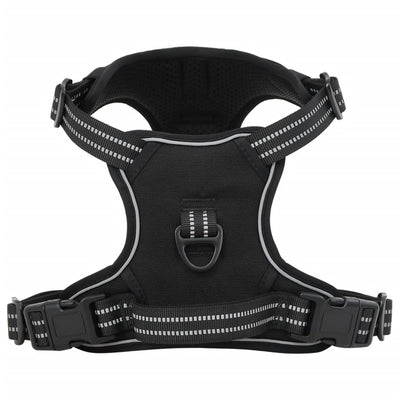 VIDAXL CARMINE DEL CANE CON STRUPE RIFREDUCE REGOLABILE XL NERO