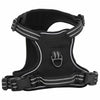 Arnés de perros de Vidaxl con rayas reflectantes ajustables xl negro
