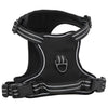 Arnés de perros de Vidaxl con rayas reflectantes ajustables xl negro