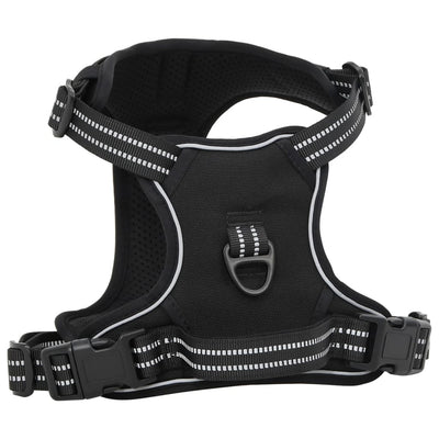 VIDAXL CARMINE DEL CANE CON STRUPE RIFREDUCE REGOLABILE XL NERO