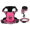 Plataforma de perro Vidaxl con cinturón y collar s Pink