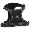 Arnés de perros de Vidaxl con cinturón y collar ajustable M negro