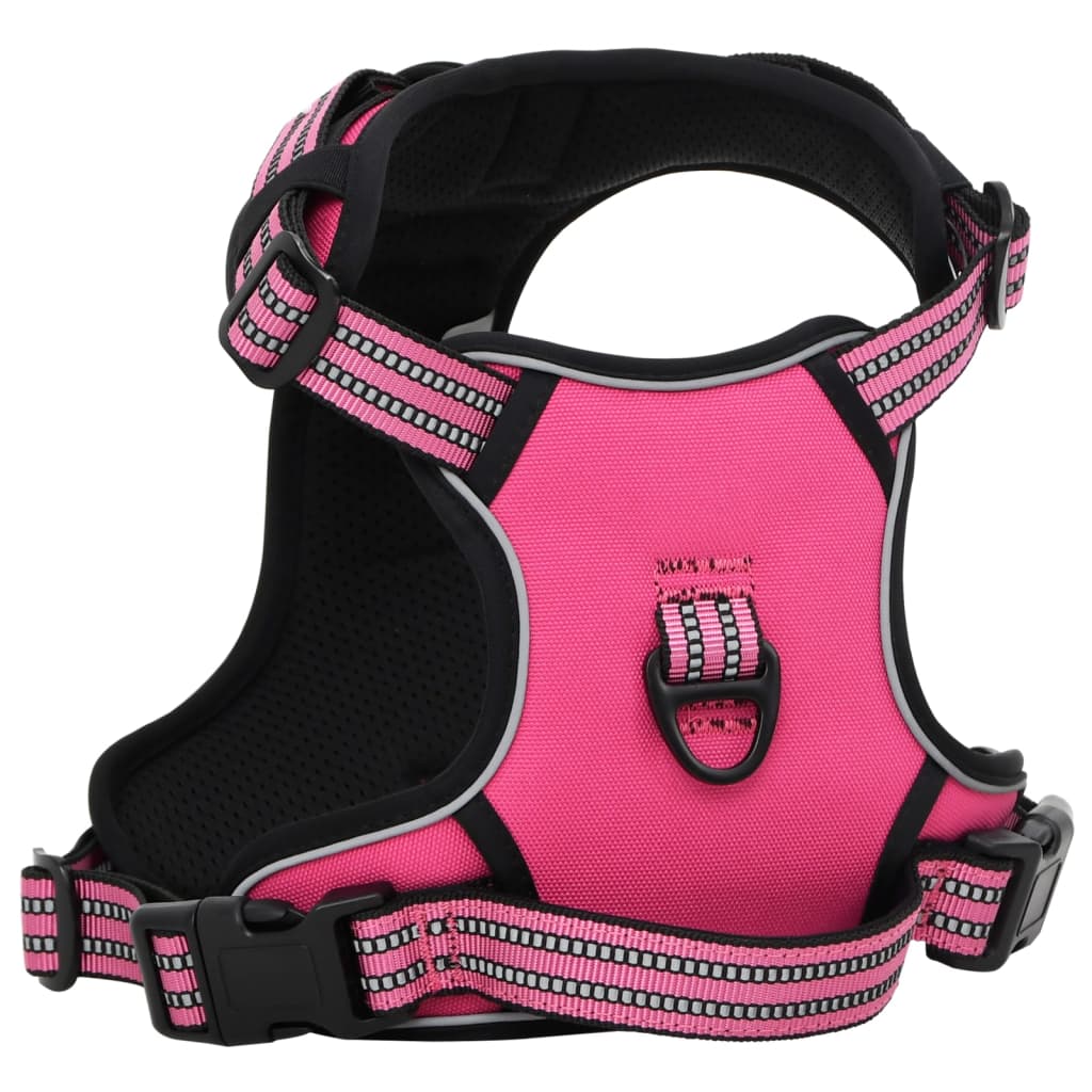 Vidaxl Dog Rig con cintura e colletto regolabile m rosa