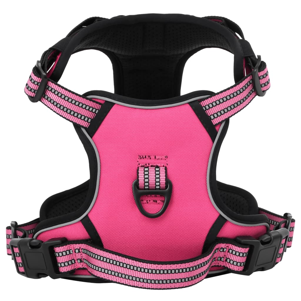 Vidaxl Dog Rig con cintura e collare regolabile l rosa