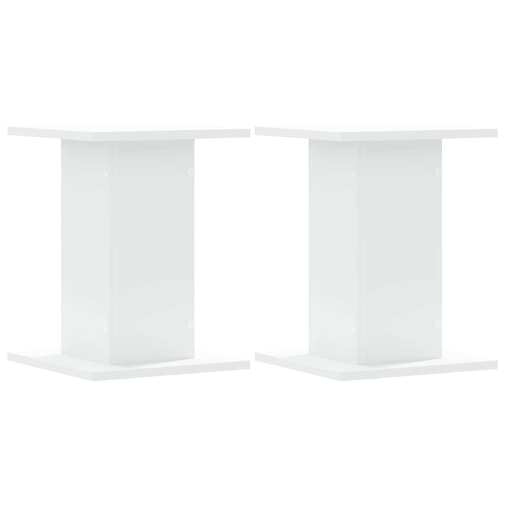 Vidaxl speakerstandaards 2 st 30x30x40 cm bewerkt hout wit
