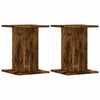 Vidaxl speakerstandaards 2 st 30x30x40 cm bewerkt hout gerookt eiken