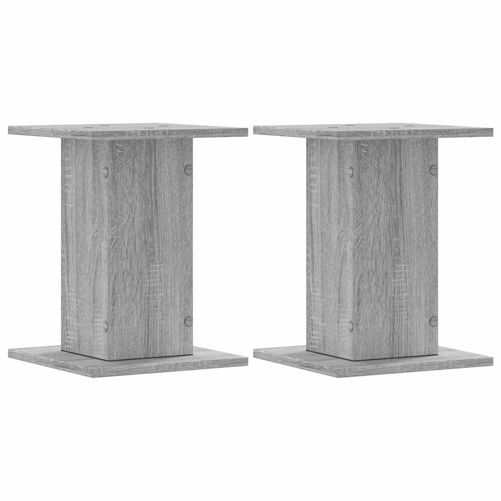 Vidaxl Speaker Stands 2 PCS 30x30x40 cm de madera procesada Sonoma gris