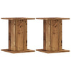 Vidaxl speakerstandaards 2 st 30x30x40 cm bewerkt hout oud houtkleurig