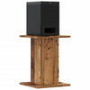 Vidaxl speakerstandaards 2 st 30x30x40 cm bewerkt hout oud houtkleurig