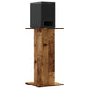 Vidaxl speakerstandaards 2 st 30x30x60 cm bewerkt hout oud houtkleurig