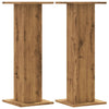 Vidaxl speakerstandaards 2 st 30x30x80 cm hout artisanaal eikenkleurig