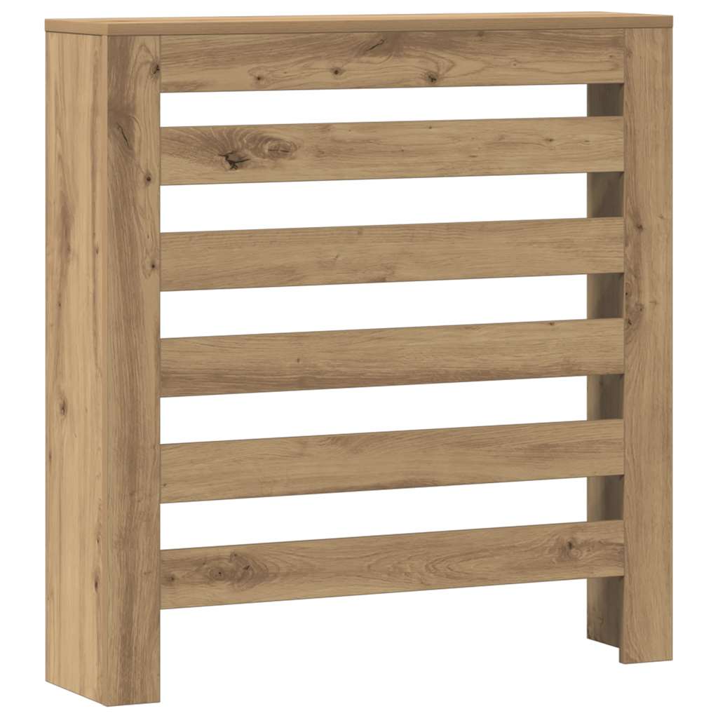 Carcasa de radiador Vidaxx 78x20x82 cm de madera elaborada, color roble artesanal
