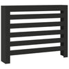 Vidaxl Construcción del radiador 104x20x82 cm Madera procesada Negro