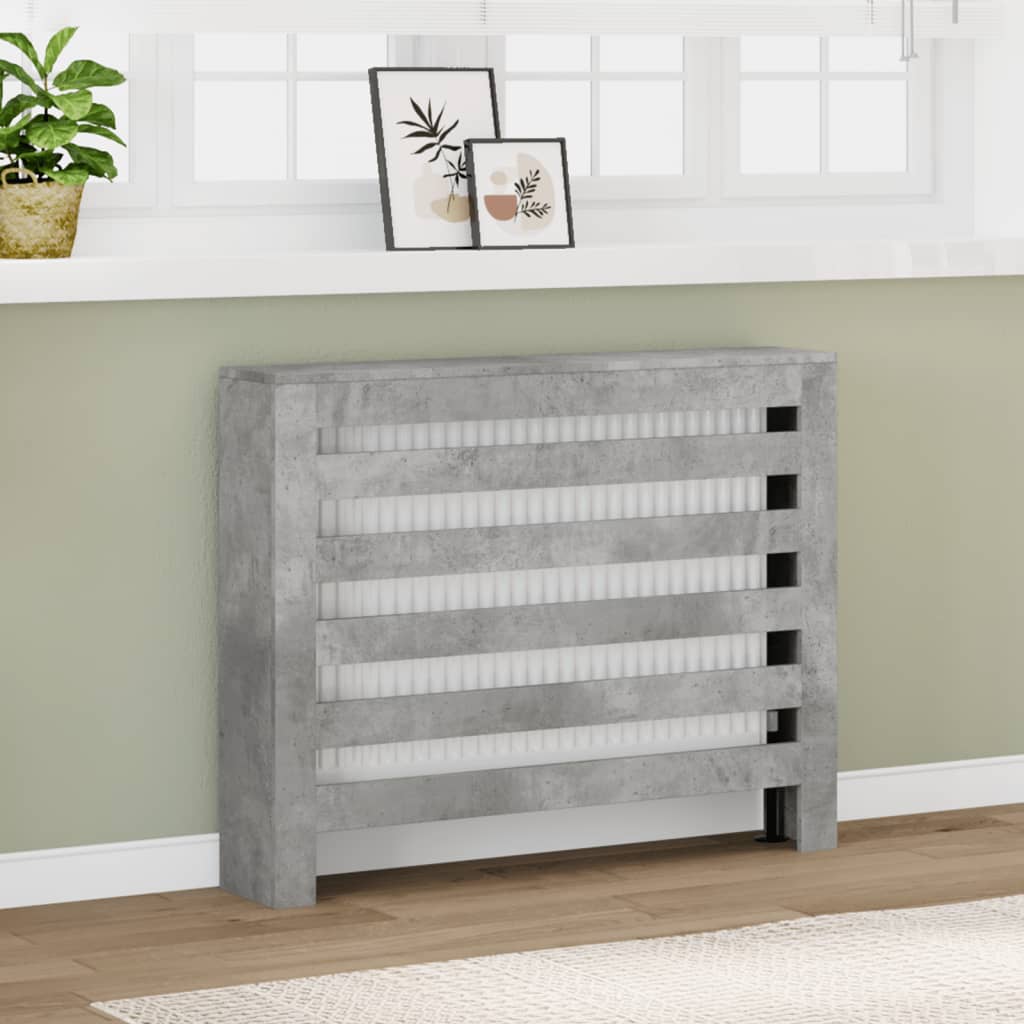 Vidaxl Radiatorom Construction 104x20x82 cm Betongrijs in legno elaborato