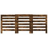 Vidaxl radiatorombouw 205x21,5x83,5 cm bewerkt hout gerookt eikenkleur