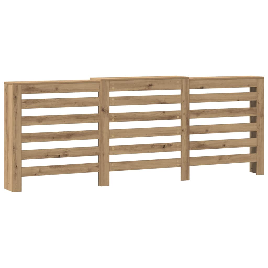 Vidaxl Radiatorom Construction 205x21.5x83,5 cm Oak artigianale in legno trasformato