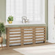 Vidaxl Radiatorom Construction 205x21.5x83,5 cm Oak artigianale in legno trasformato