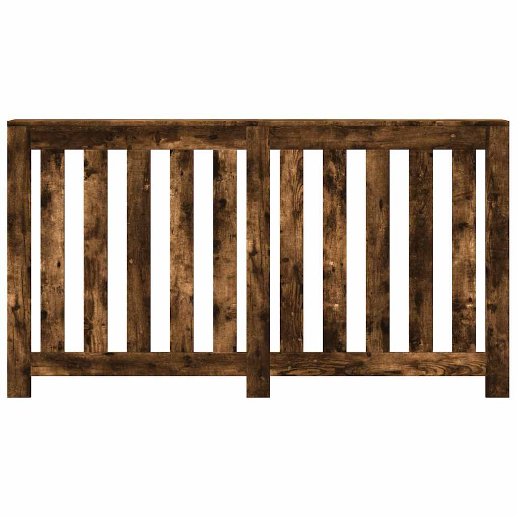 Vidaxl radiatorombouw 149x20x82 cm bewerkt hout gerookt eikenkleurig