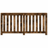 Vidaxl radiatorombouw 175x20x82 cm bewerkt hout gerookt eikenkleurig