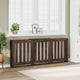 Vidaxl Construcción del radiador 205x21.5x83.5 cm de madera cortada de roble marrón