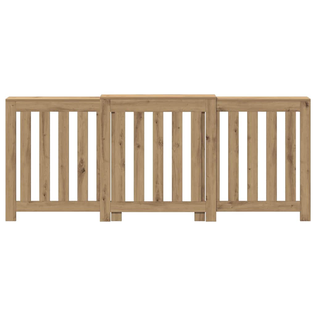 Carcasa de radiador Vidaxx 205x21,5x83,5 cm madera elaborada, roble artesanal