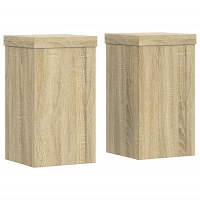 Vidaxl Standard pianta 2 PC 10x10x18 cm Oak Sonoma trasformato in legno