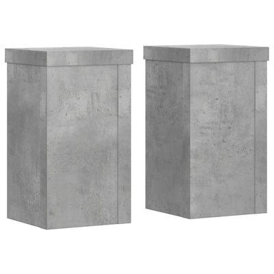 Vidaxl Planting Stands 2 PCS 10x10x18 cm Prezzo di calcestruzzo in legno elaborato