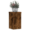 Standard di pianta Vidaxl 2 PC 10x10x18 cm rovere affumicato in legno trasformato