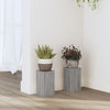 Standard di pianta Vidaxl 2 PC 10x10x18 cm Sonoma grigio elaborato