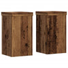 Estándares de plantas Vidaxl 2 PCS 10x10x18 cm Madera procesada Madera vieja coloreada