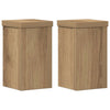 Vidaxl plantenstandaards 2 st 10x10x18 cm hout artisanaal eiken