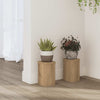 Vidaxl Planting Stands 2 PCS 10x10x18 cm de roble artesanal de madera