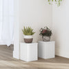Vidaxl plantenstandaards 2 st 15x15x20 cm bewerkt hout wit